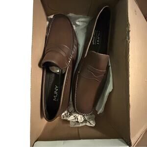 Marc Joseph New York Nebraska Men's Loafers 9 Brown Leather Casual Shoes
